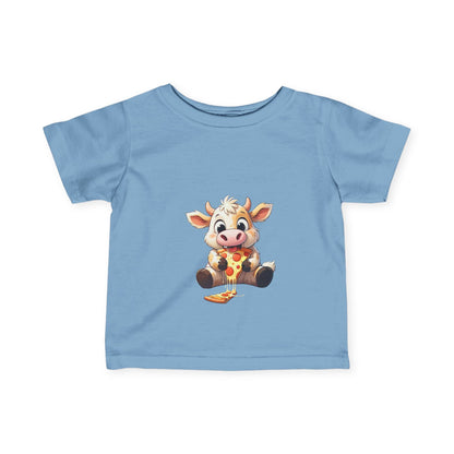 Cute Pizza Cow Design Infant Tee - Fun and Playful Baby Shirt - S-Mart Shop Smart Treasures