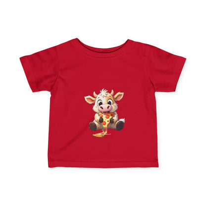 Cute Pizza Cow Design Infant Tee - Fun and Playful Baby Shirt - S-Mart Shop Smart Treasures