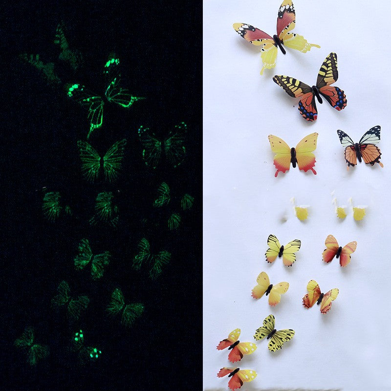 12 Luminous Glow Simulation Butterflies