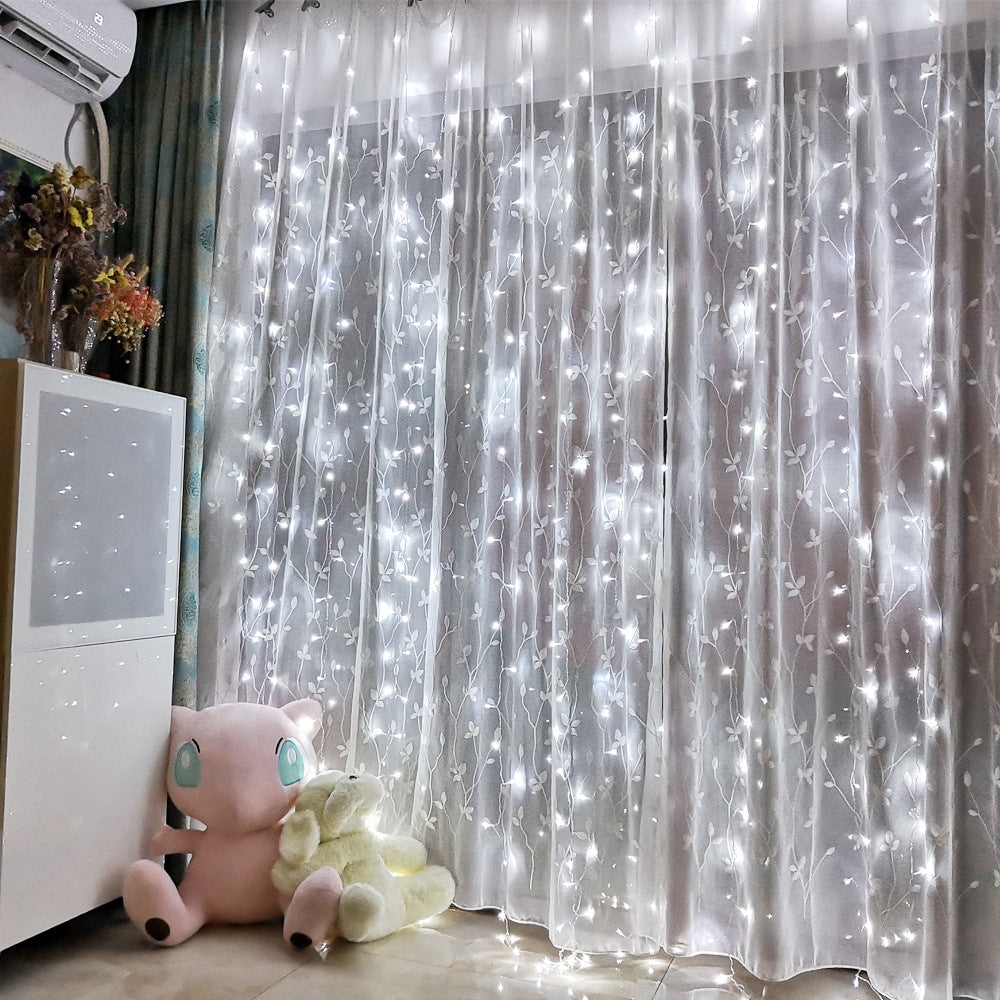 Sound Control Christmas Decoration Light String USB Remote Control Curtain