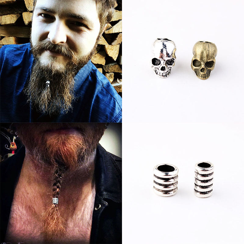 Skull Skull Decorative Beard Ring