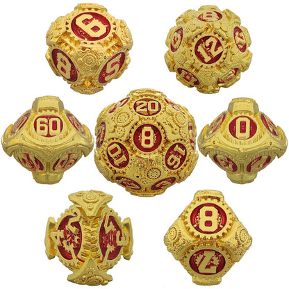 Metal Polyhedral Board Game Dice