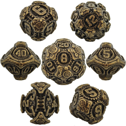 Metal Polyhedral Board Game Dice