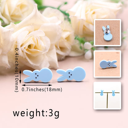 Women's Cute Fashion Rabbit Shape Easter Acrylic Earrings