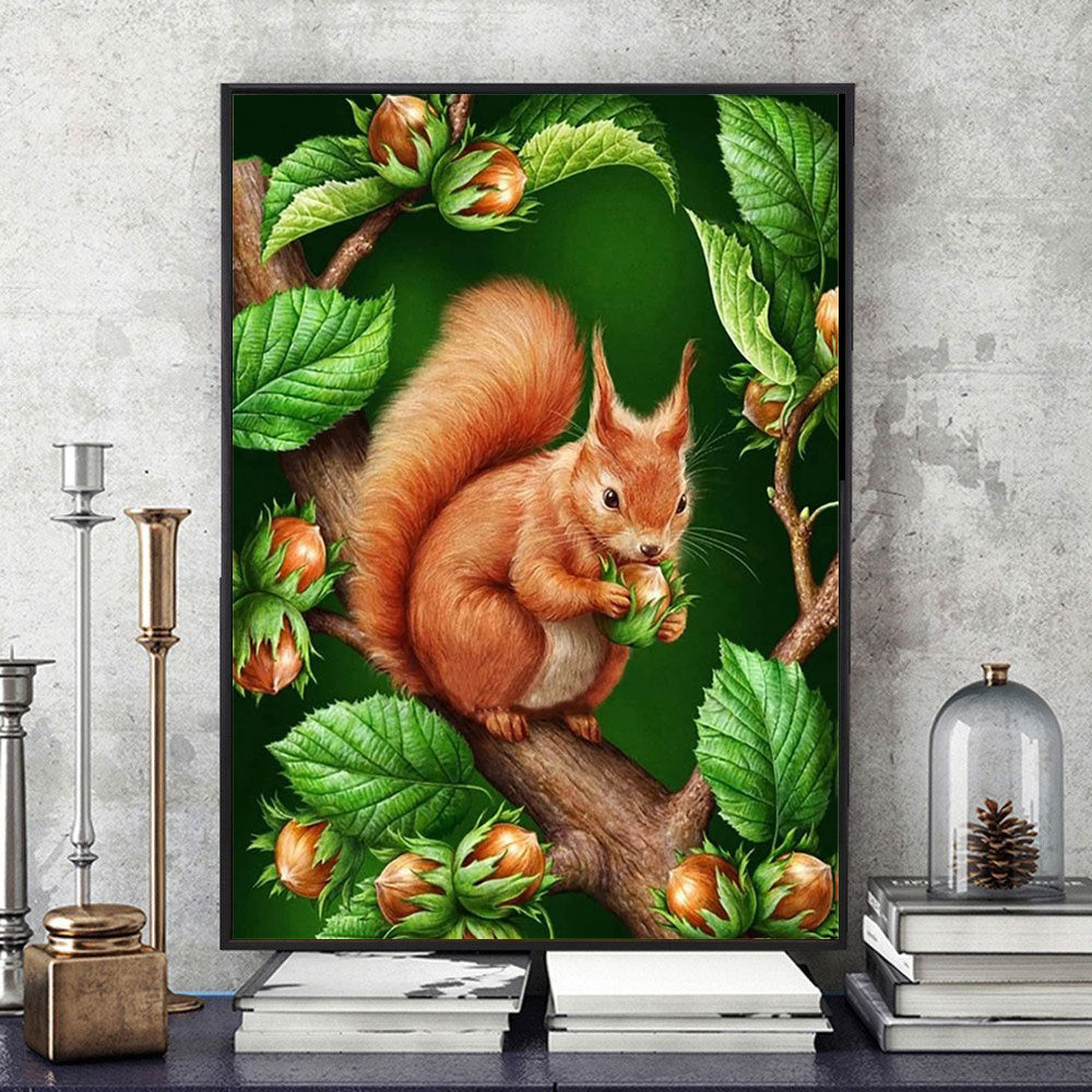 Home Decoration Animal Squirrel Diamond Painting