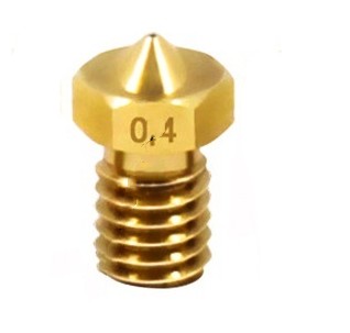 3D Printer E3D Nozzle Smooth Brass Nozzle M6 Threaded Brass Parts