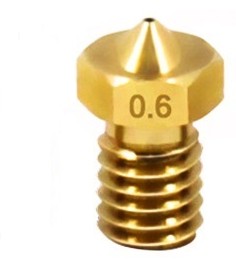 3D Printer E3D Nozzle Smooth Brass Nozzle M6 Threaded Brass Parts