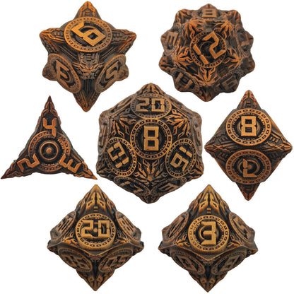 Metal Polyhedral Board Game Dice