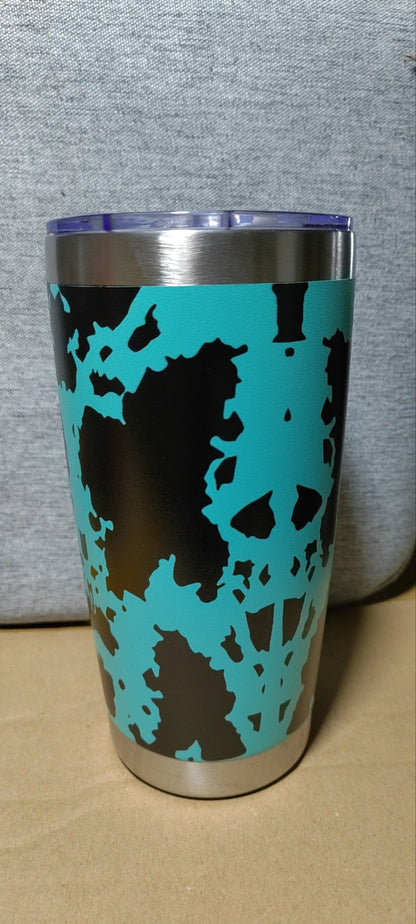 Laser Leopard Print Stainless Steel Insulated Mug