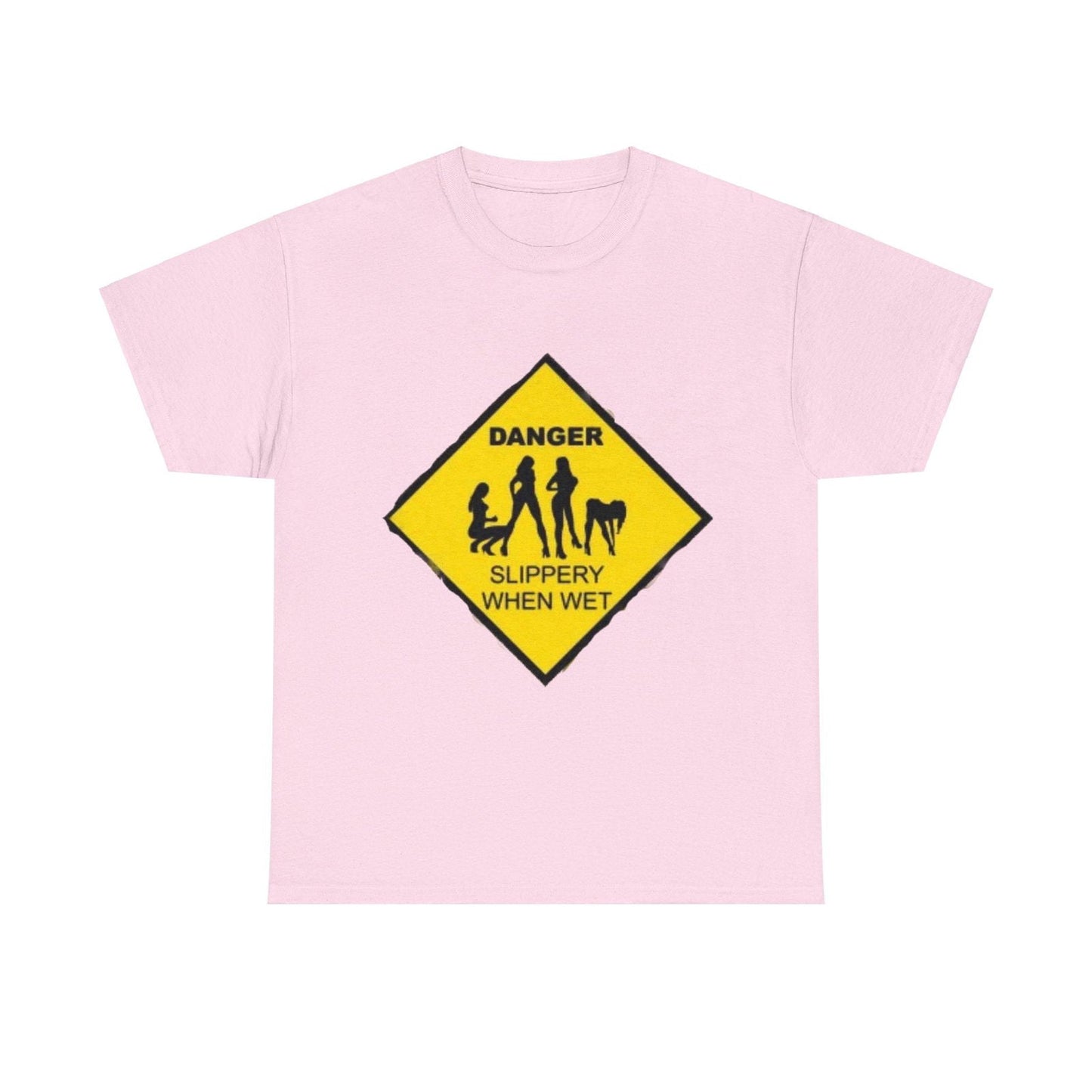 Danger Slippery When Wet Unisex Heavy Cotton Tee - S-Mart Shop Smart Treasures