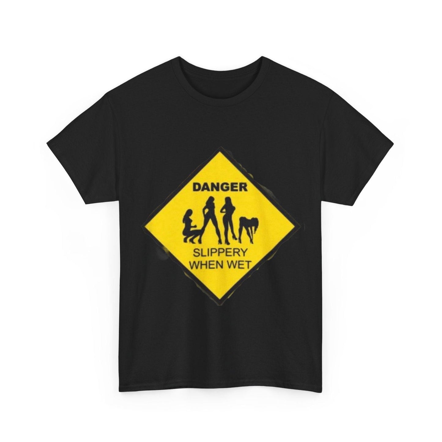 Danger Slippery When Wet Unisex Heavy Cotton Tee - S-Mart Shop Smart Treasures