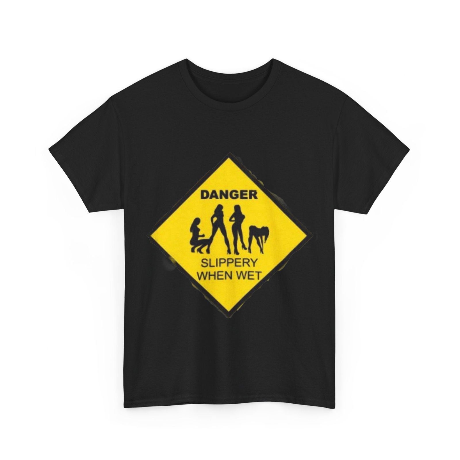 Danger Slippery When Wet Unisex Heavy Cotton Tee - S-Mart Shop Smart Treasures