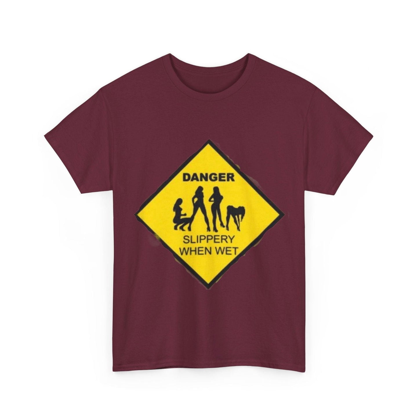 Danger Slippery When Wet Unisex Heavy Cotton Tee - S-Mart Shop Smart Treasures