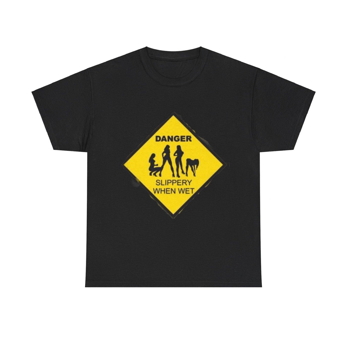 Danger Slippery When Wet Unisex Heavy Cotton Tee - S-Mart Shop Smart Treasures