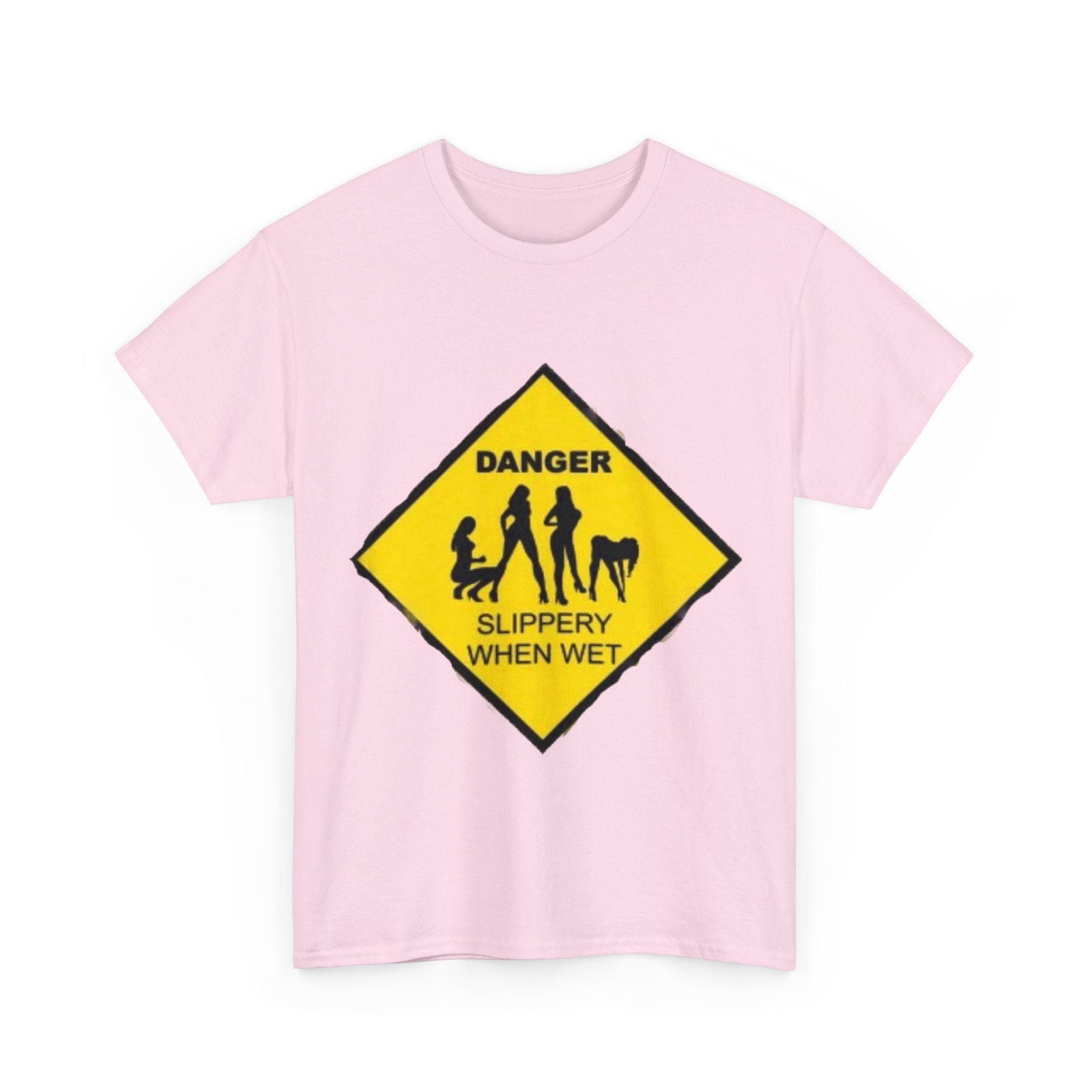 Danger Slippery When Wet Unisex Heavy Cotton Tee - S-Mart Shop Smart Treasures