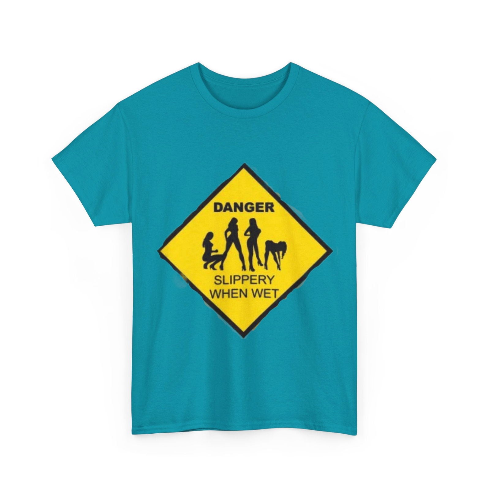 Danger Slippery When Wet Unisex Heavy Cotton Tee - S-Mart Shop Smart Treasures