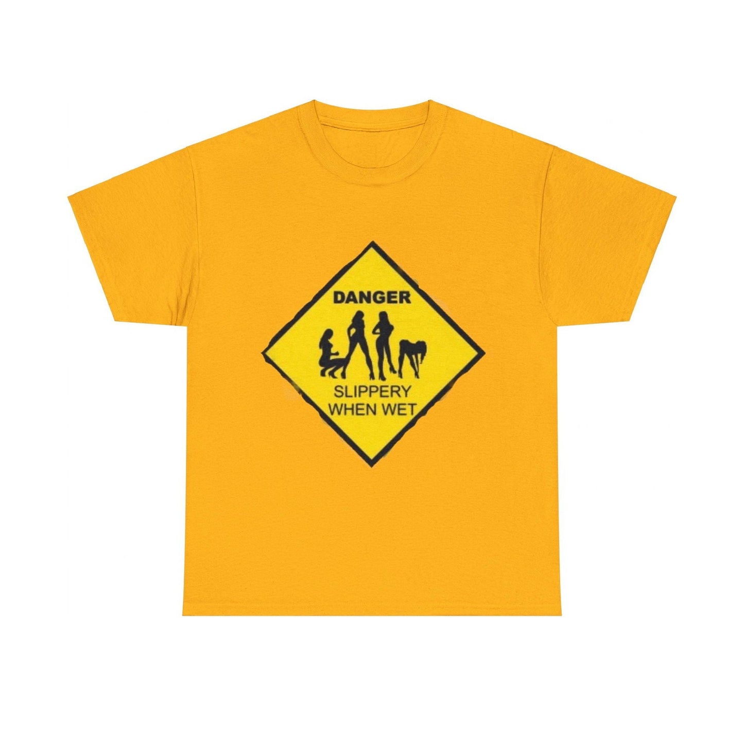 Danger Slippery When Wet Unisex Heavy Cotton Tee - S-Mart Shop Smart Treasures