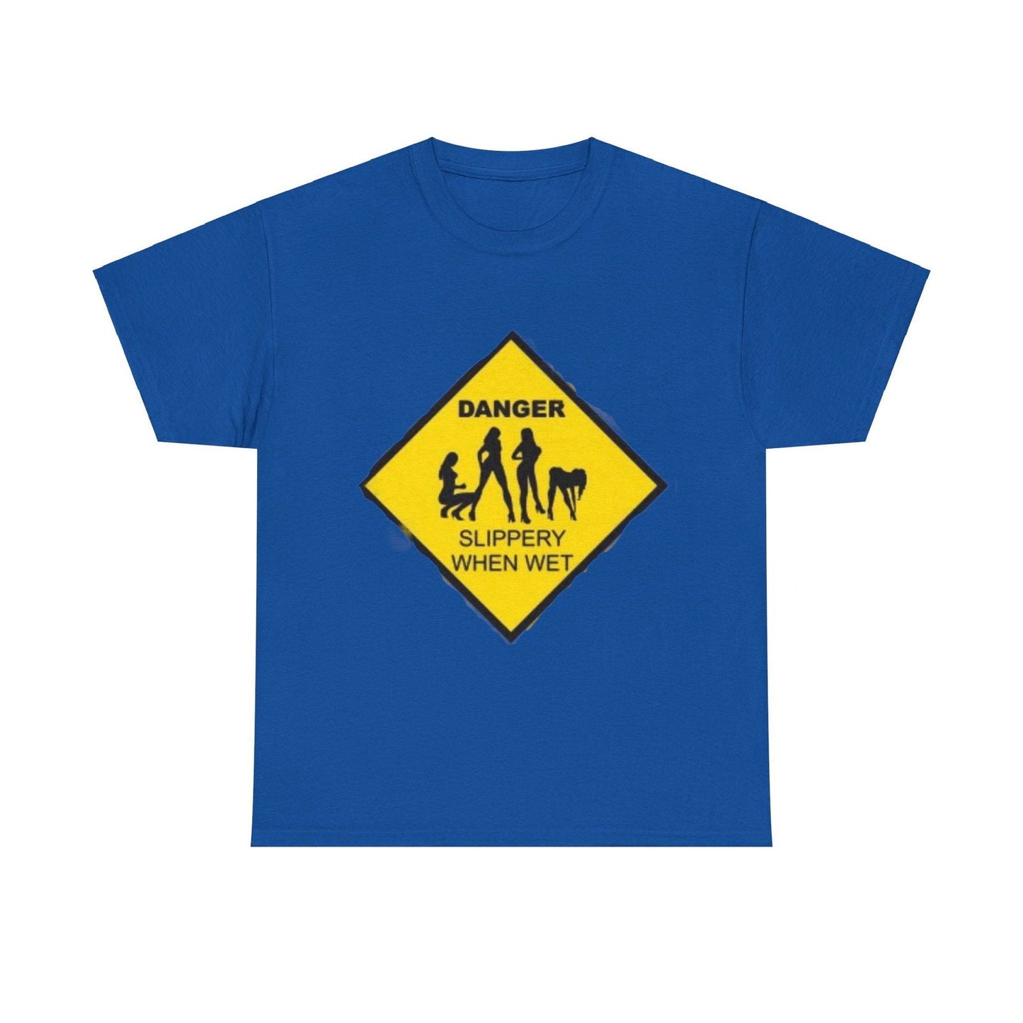 Danger Slippery When Wet Unisex Heavy Cotton Tee - S-Mart Shop Smart Treasures