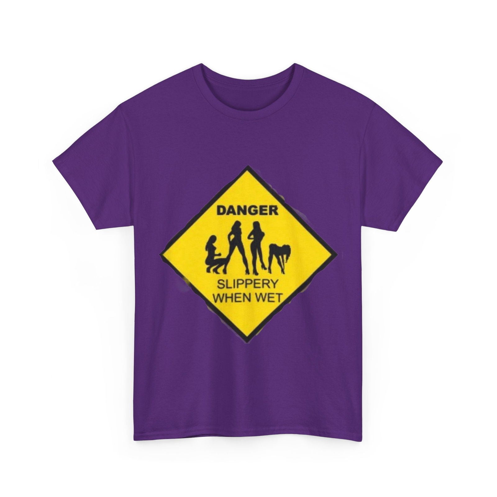 Danger Slippery When Wet Unisex Heavy Cotton Tee - S-Mart Shop Smart Treasures
