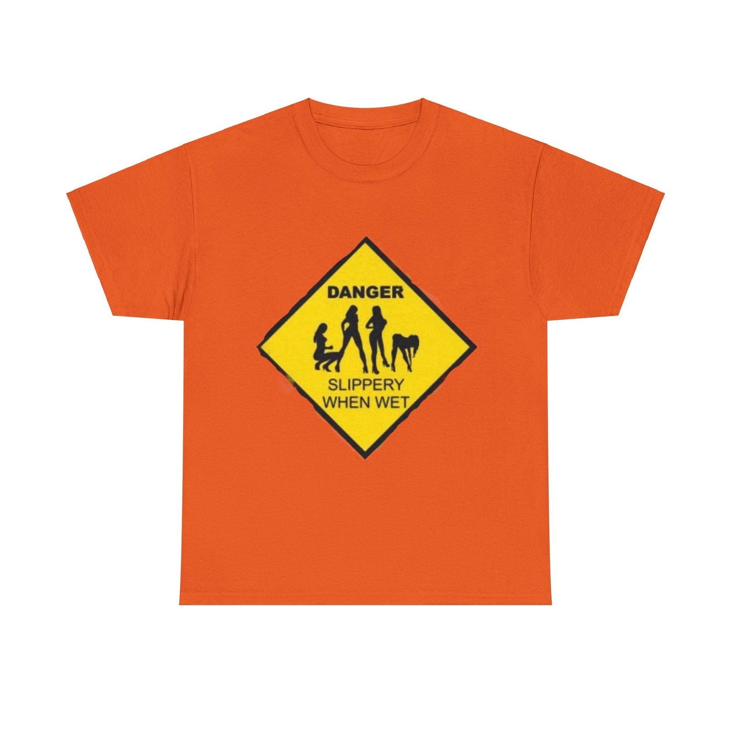 Danger Slippery When Wet Unisex Heavy Cotton Tee - S-Mart Shop Smart Treasures