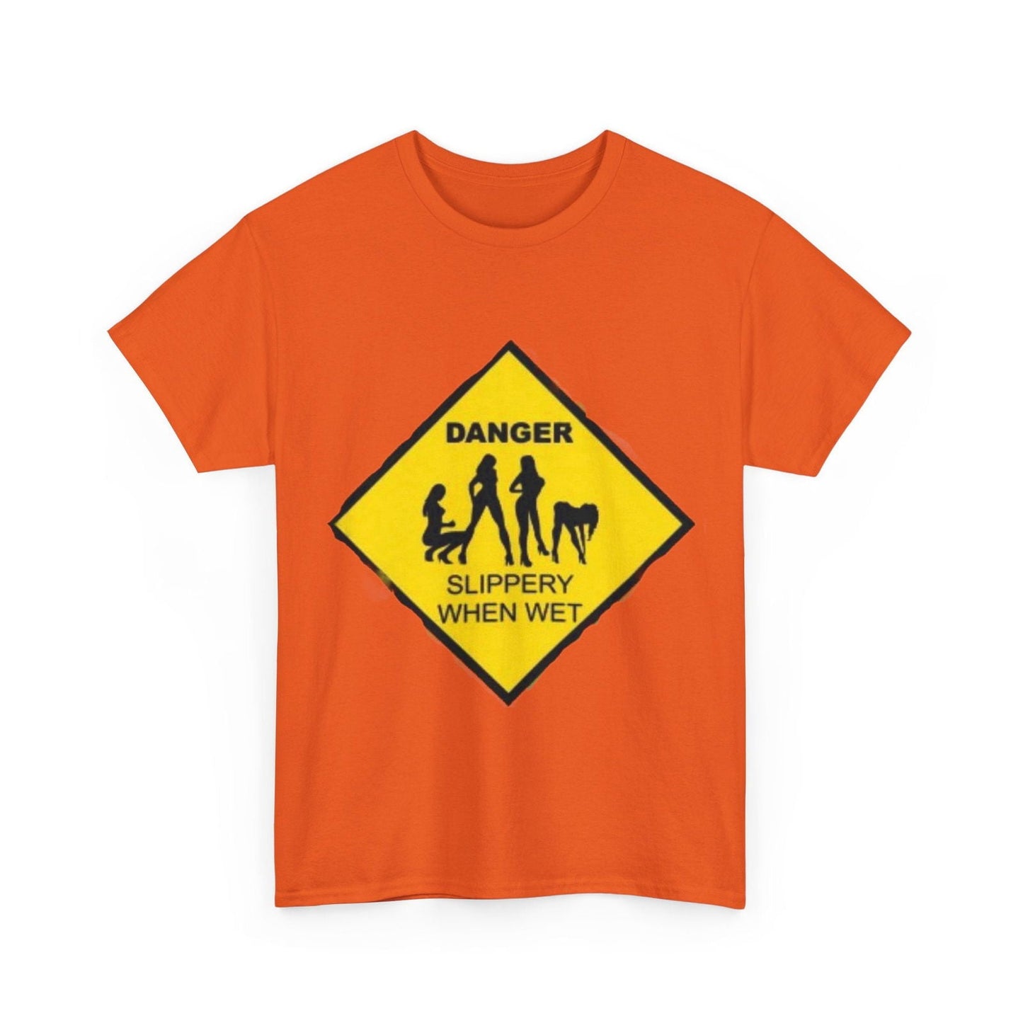 Danger Slippery When Wet Unisex Heavy Cotton Tee - S-Mart Shop Smart Treasures