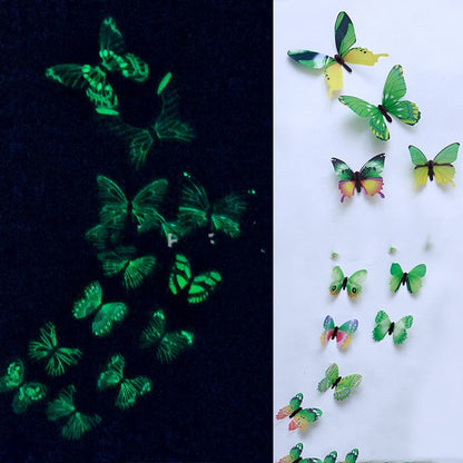 12 Luminous Glow Simulation Butterflies