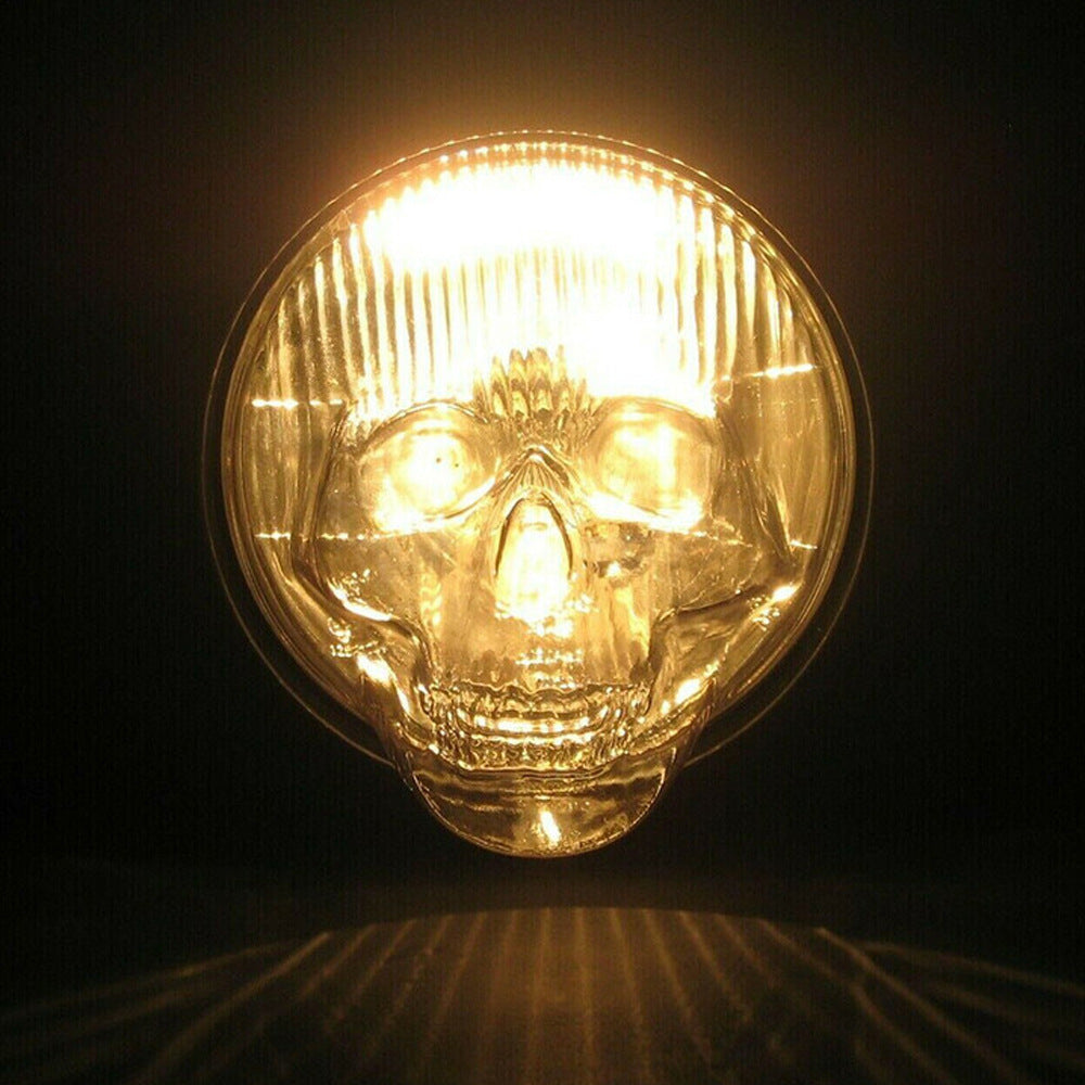 Skull High Beam Lampshade Creative Halloween Car Accessories