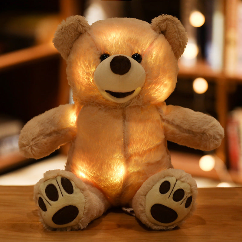 Led Light Up Teddy Bear Doll Pillow Light Up Plush Toy