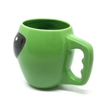 Spaced Out Green Alien Head Mug