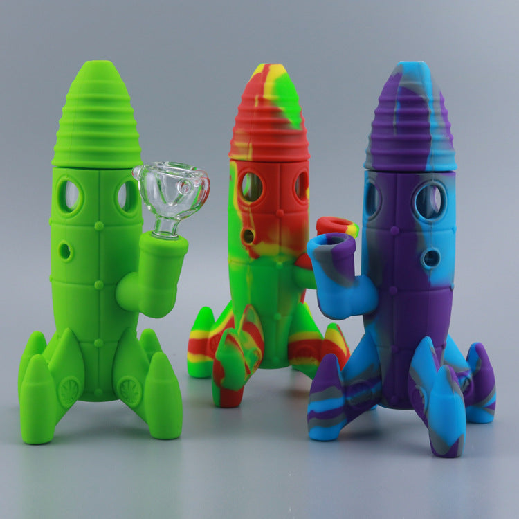 Silicone Hookah Astronaut Rocket Smoking Pot