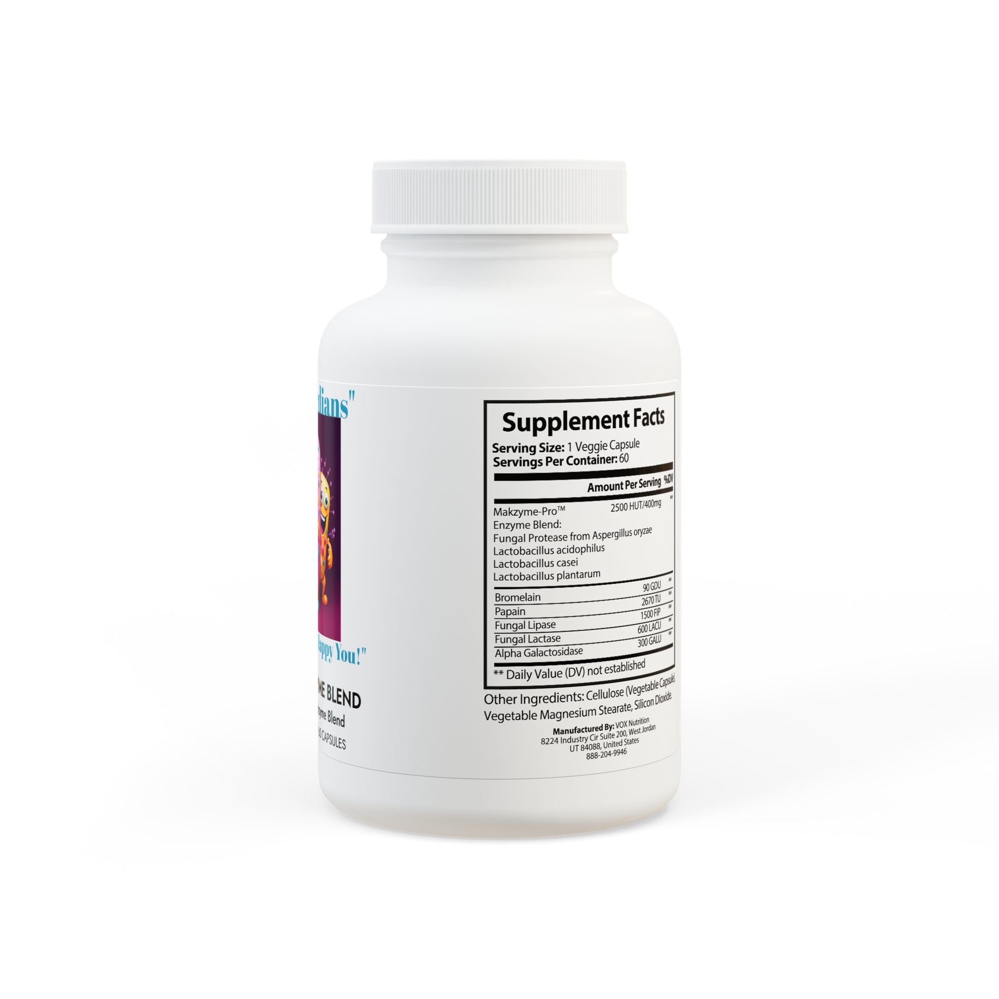Digestive Enzyme Blend Supplement (60 Capsules) - S-Mart Shop Smart Treasures