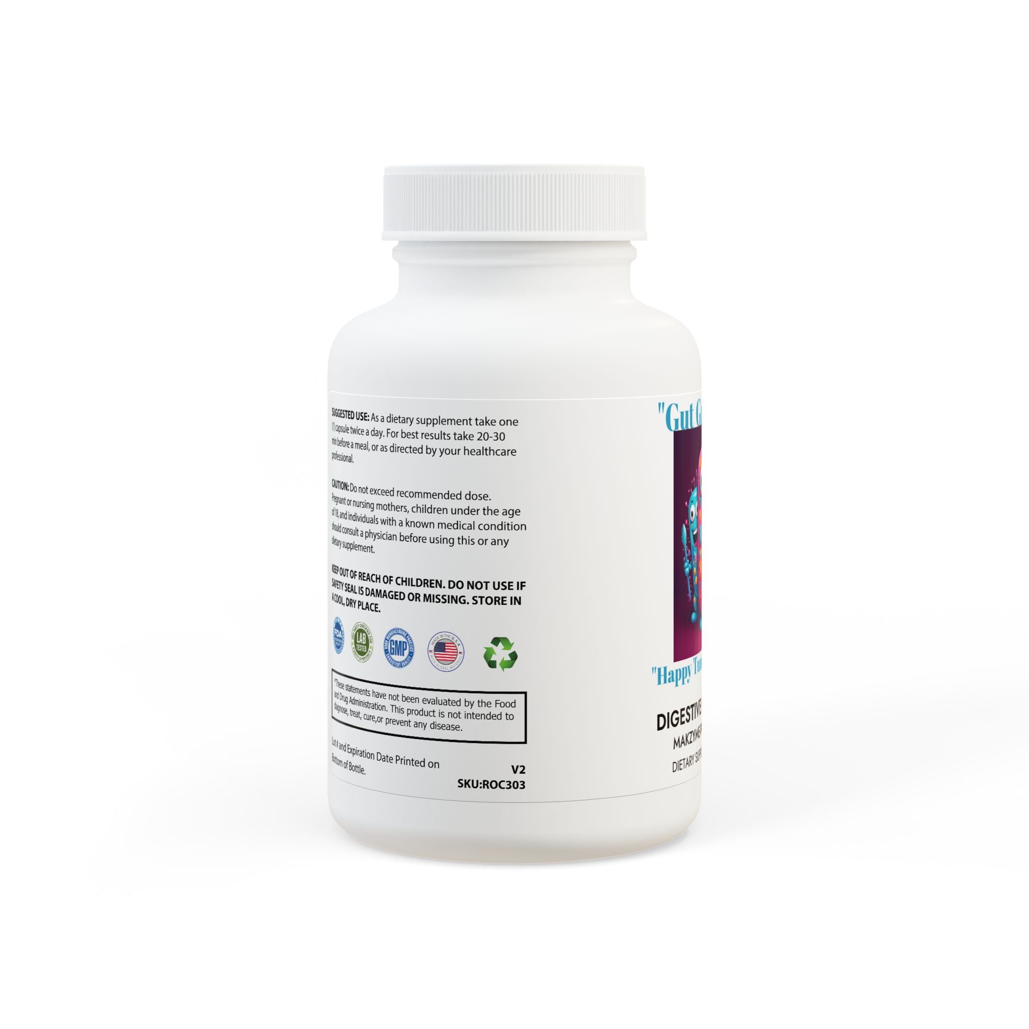 Digestive Enzyme Blend Supplement (60 Capsules) - S-Mart Shop Smart Treasures