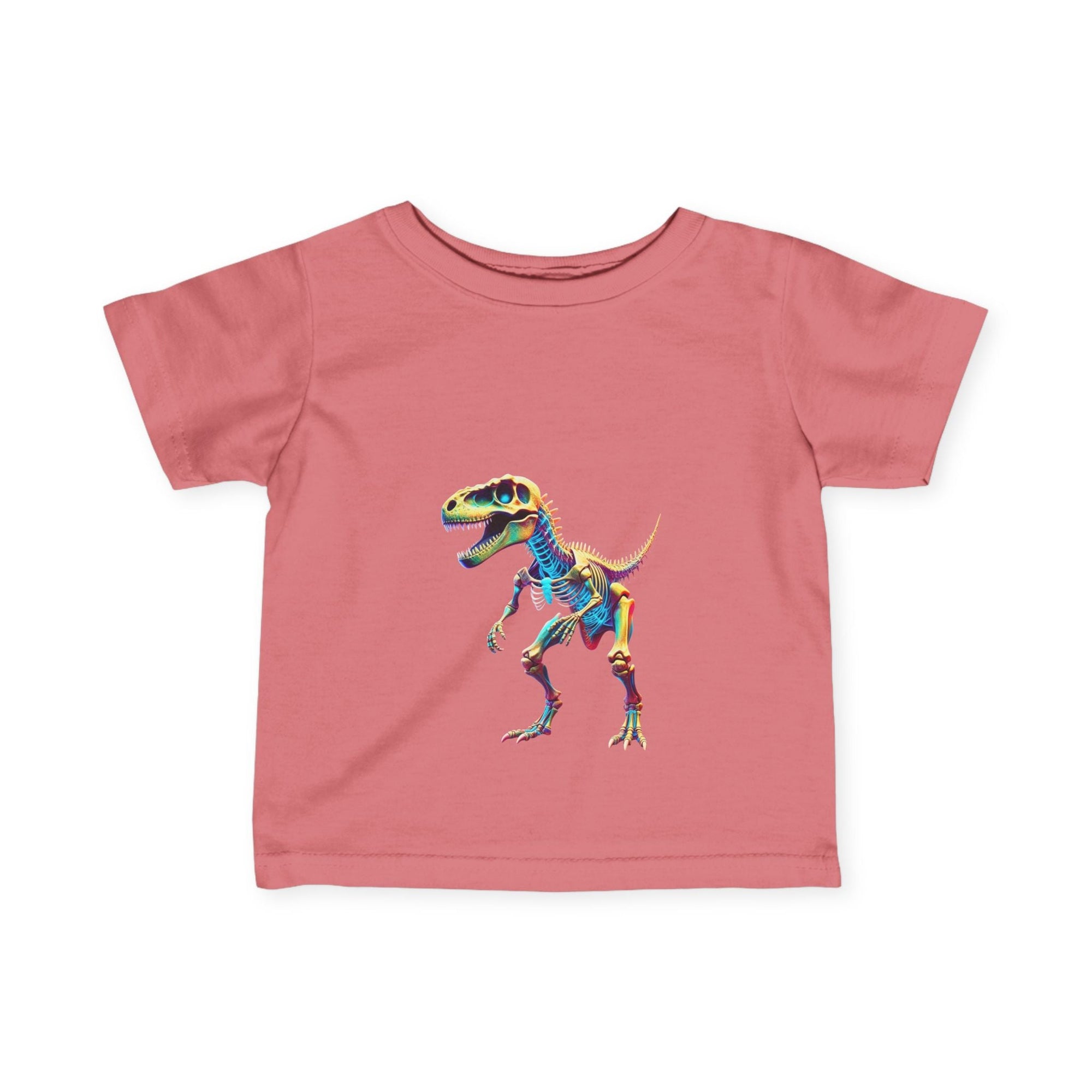Dino Skeleton Infant T-Shirt - Fun & Playful Kids Apparel - S - Mart Shop Smart Treasures