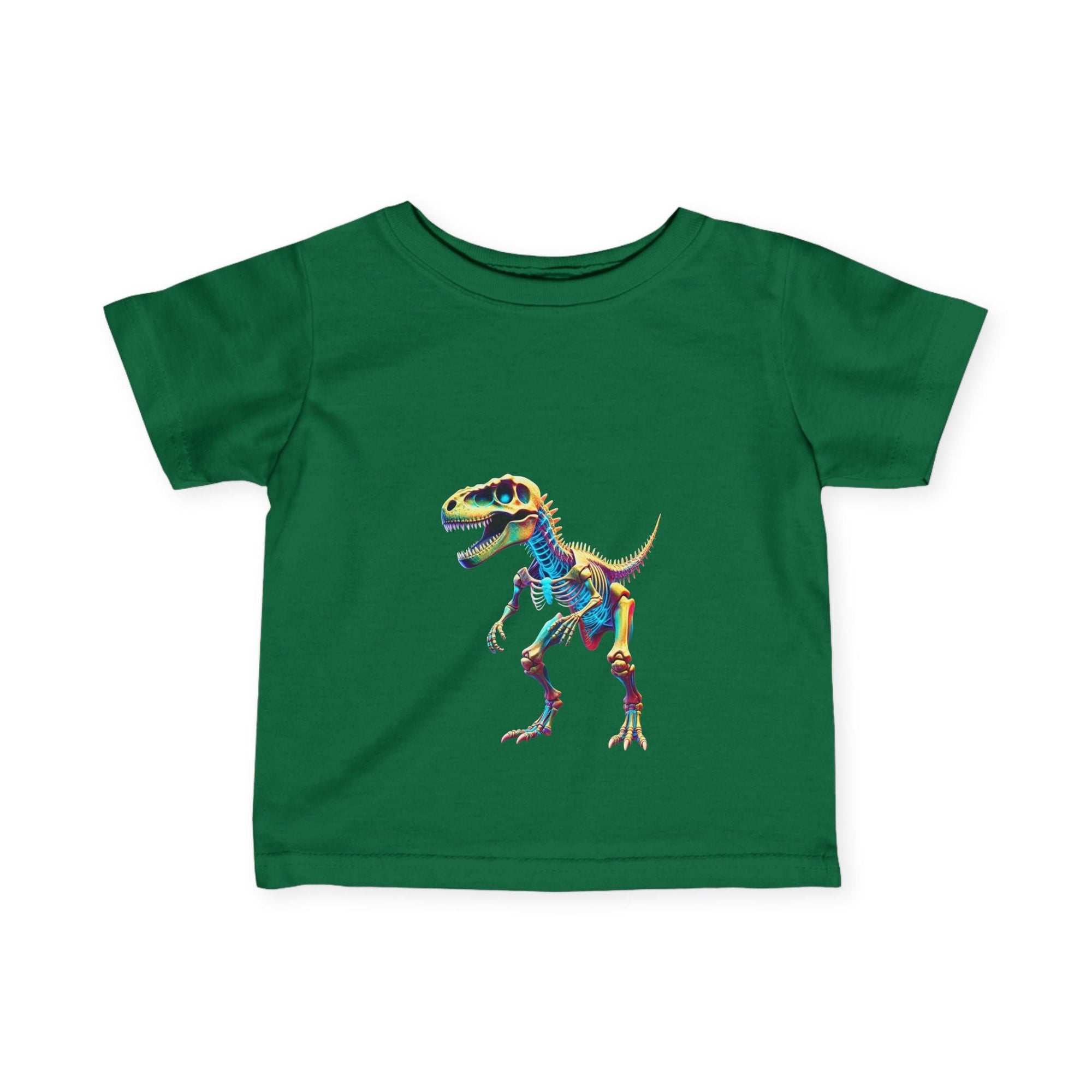Dino Skeleton Infant T-Shirt - Fun & Playful Kids Apparel - S - Mart Shop Smart Treasures