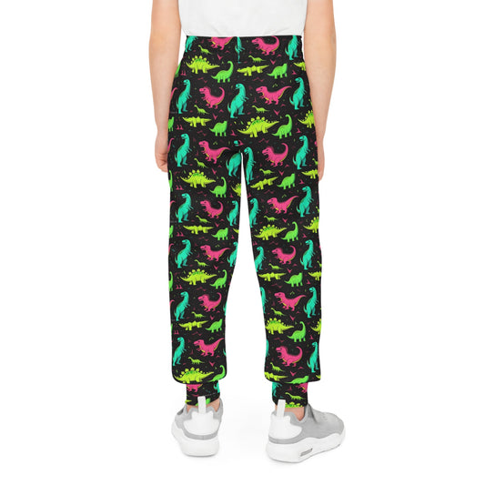 Dinosaur Print Youth Joggers - Fun Kids Sweatpants for Playtime & Relaxation - S-Mart Shop Smart Treasures
