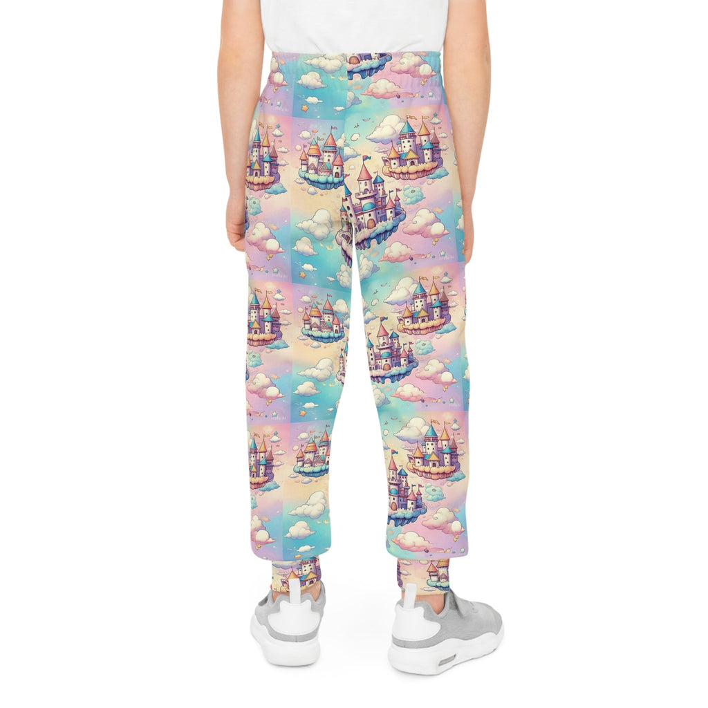 Dreamy Castle Youth Joggers - Colorful Fantasy Sweatpants for Kids - S-Mart Shop Smart Treasures
