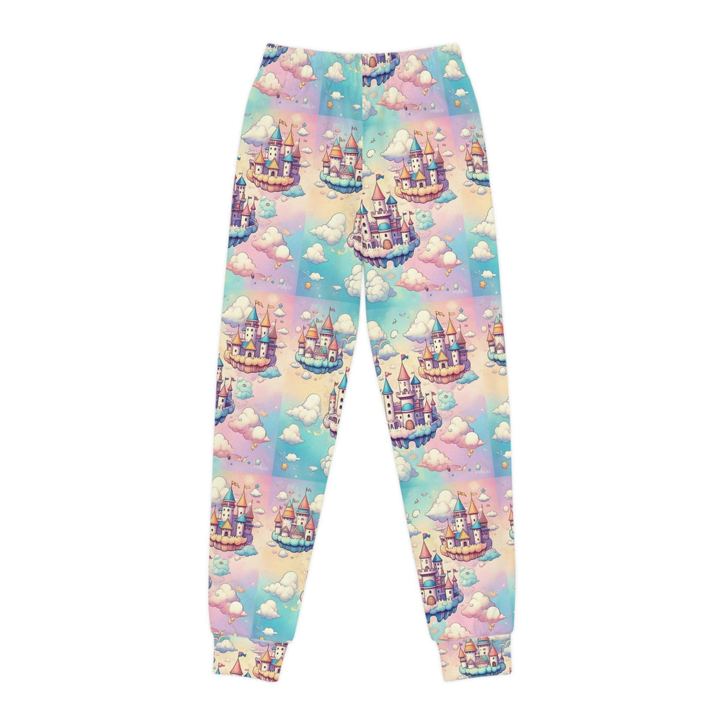 Dreamy Castle Youth Joggers - Colorful Fantasy Sweatpants for Kids - S-Mart Shop Smart Treasures