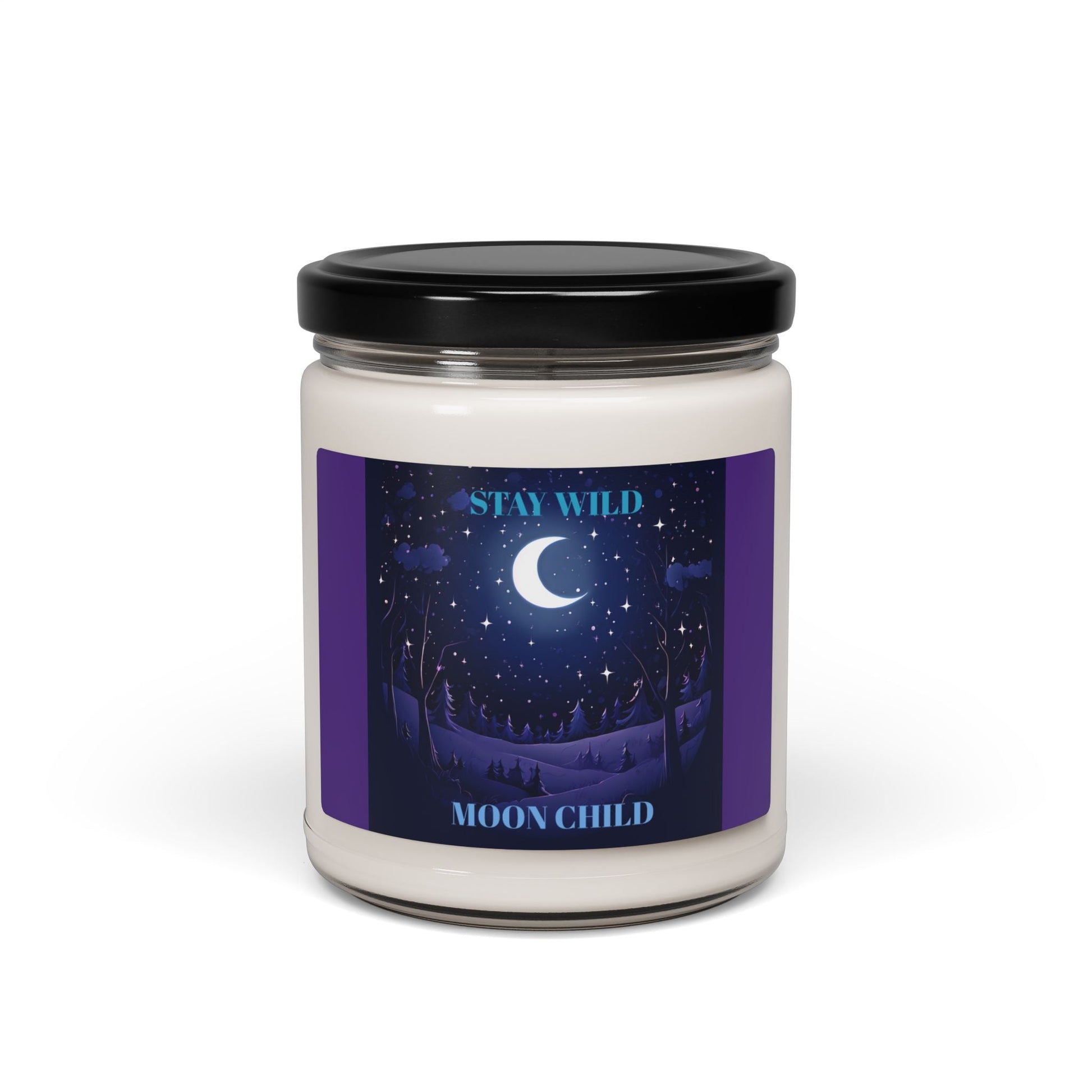 Dreamy Night Sky Lavender Scented Soy Candle - Relaxing Aromatherapy 9oz - S-Mart Shop Smart Treasures