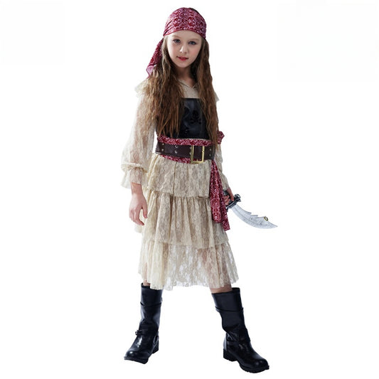 Lace Pirate Skirt Girl Pirate Cos Party Costume Pirate Costumes