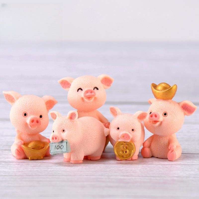 Fortune Pig Resin Decorations Crafts