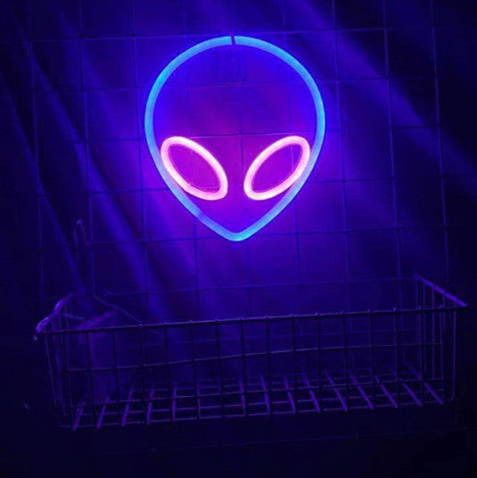 LED Alien Neon Wall Hanging Modeling Lamp