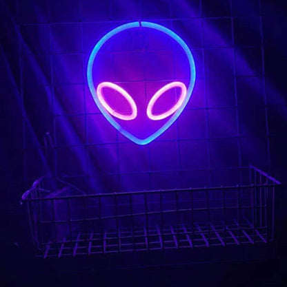 LED Alien Neon Wall Hanging Modeling Lamp