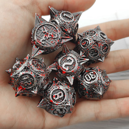 Metal Polyhedral Board Game Dice