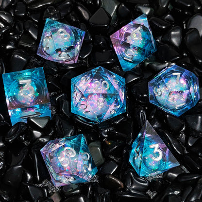 Fashion Resin Quicksand Dice Liquid