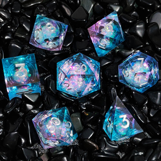 Fashion Resin Quicksand Dice Liquid