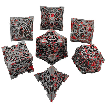 Metal Polyhedral Board Game Dice