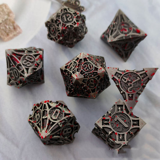 Metal Dice Solid Set Desktop Game