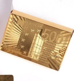 Creative Golden Plastic Poker Card Magic Card Waterproof Card Gift Board Game