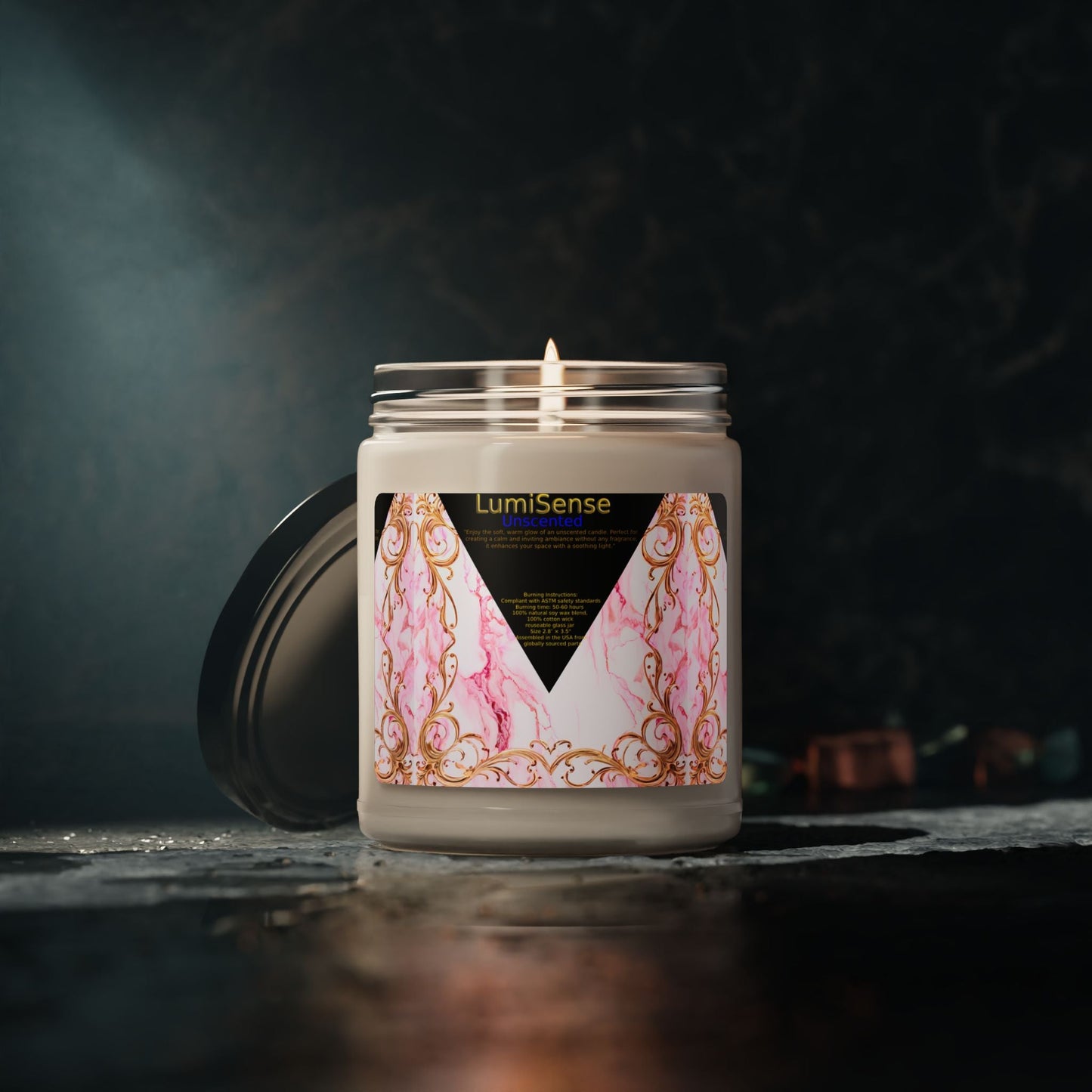 Elegant Luxe Un Scented Soy Candle - 9oz | Perfect Gift for Relaxation & Celebrations - S-Mart Shop Smart Treasures