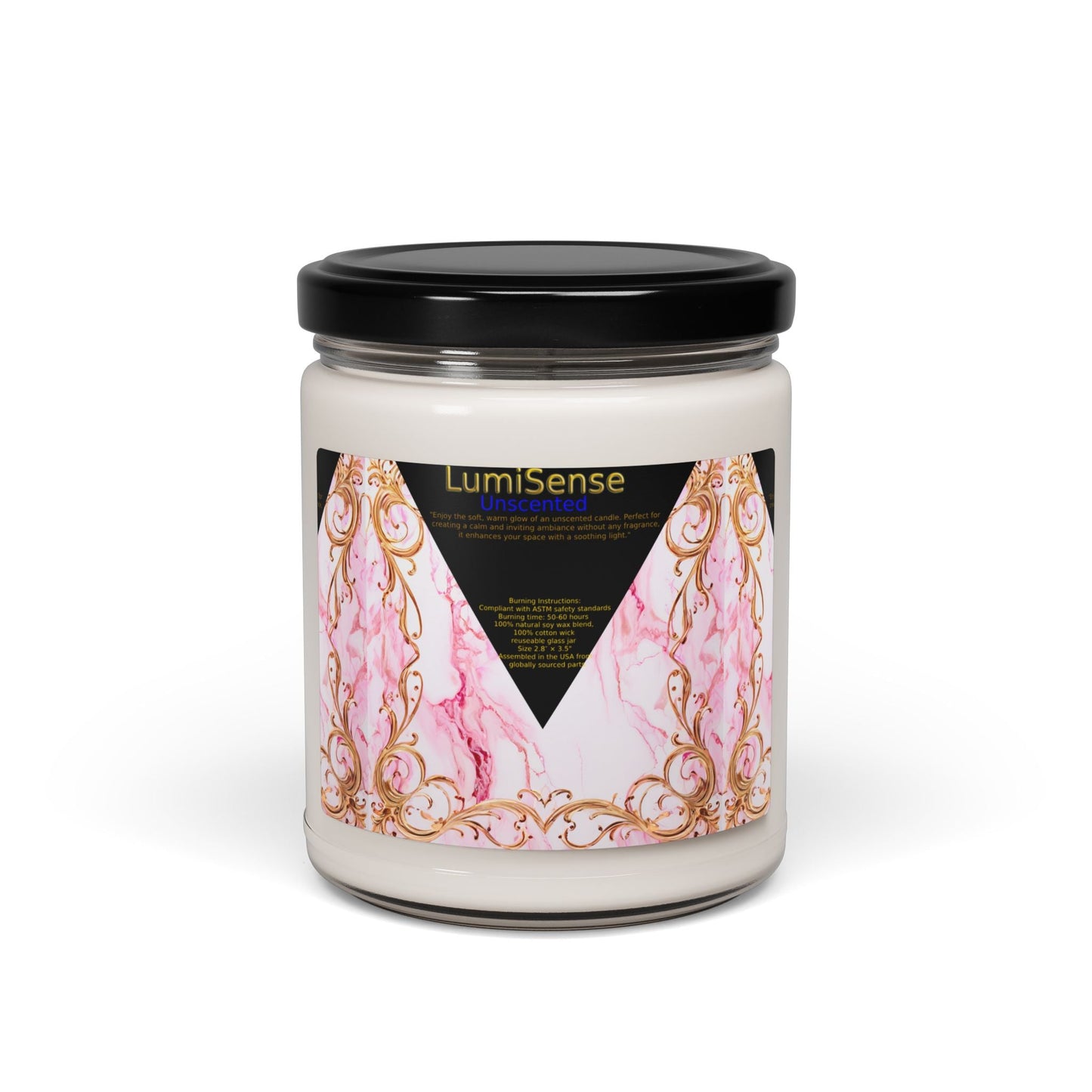 Elegant Luxe Un Scented Soy Candle - 9oz | Perfect Gift for Relaxation & Celebrations - S-Mart Shop Smart Treasures